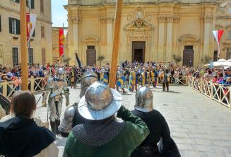 Представление битвы в Средневековой Мальте
